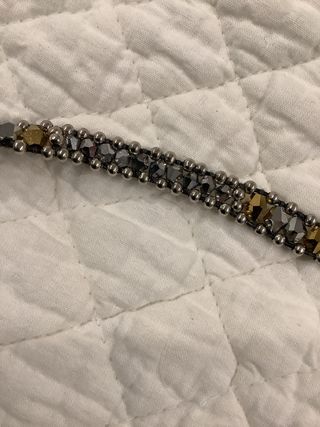 Collar Furla Cristales Oro y Plata