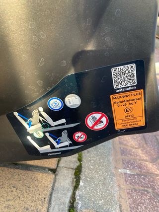 Silla Max-way plus, Britax Römer. A contramarcha