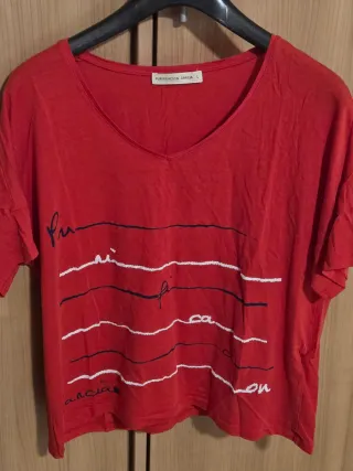 Camiseta Purificación García Roja Talla L