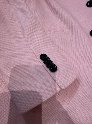 Chaqueta de vestir rosa claro