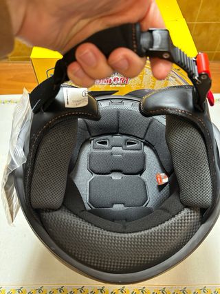 Casco de Moto tipo Jet. Negro mate. Talle M