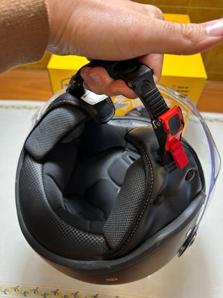 Casco de Moto tipo Jet. Negro mate. Talle M