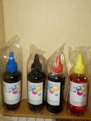 4 flaconi inchiostro colori