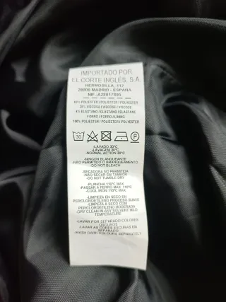 Falda ANTEA Negra Talla 40