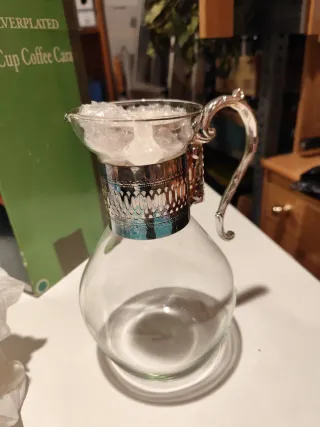 Tetera Turca Metálica y Vidrio