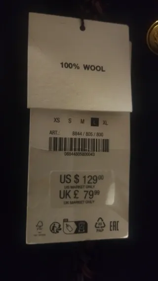 Chaqueta Zara. Sin Estrenar