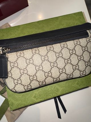 Bolso Riñonera Gucci GG Supreme Beige