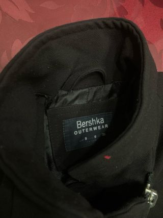 Cappotto Bershka nero con zip
