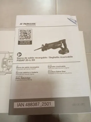 Parkside Sierra de sable nueva performance