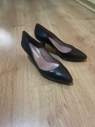 Zapatos Pura Lopez Negros Tacón Bajo