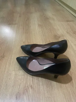 Zapatos Pura Lopez Negros Tacón Bajo