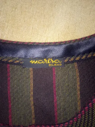 Chaqueta rayas marrón y morado