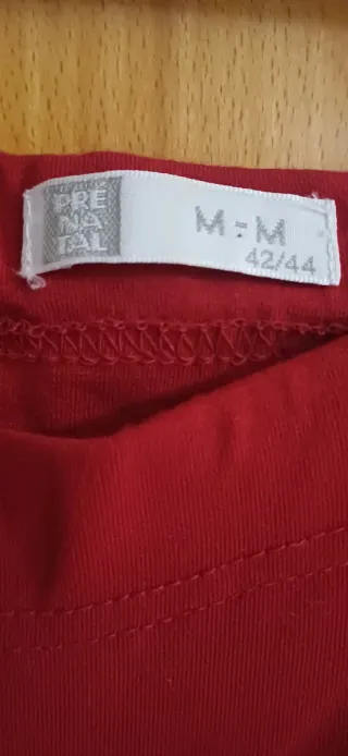 Pantalón premamá rojo Talla 42/44