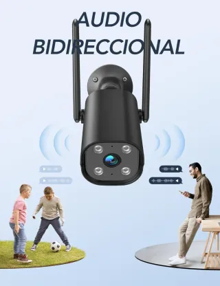 Kit 2 Cámaras Vigilancia Exterior WiFi