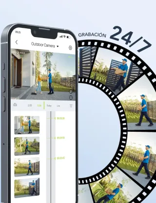 Kit 2 Cámaras Vigilancia Exterior WiFi