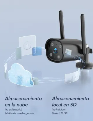 Kit 2 Cámaras Vigilancia Exterior WiFi