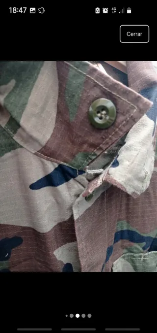 Conjunto militar camuflaje talla L