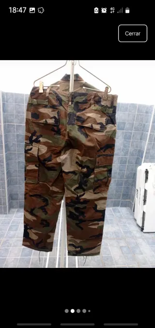 Conjunto militar camuflaje talla L