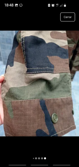 Conjunto militar camuflaje talla L