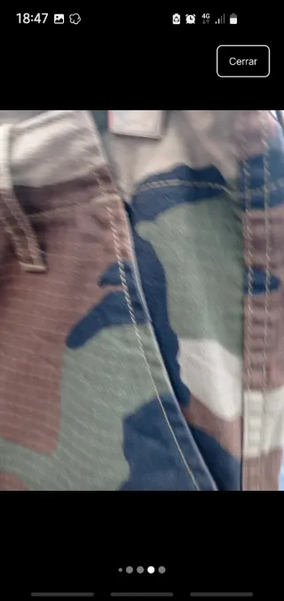 Conjunto militar camuflaje talla L