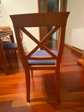 Mesa extensible y 6 sillas salón