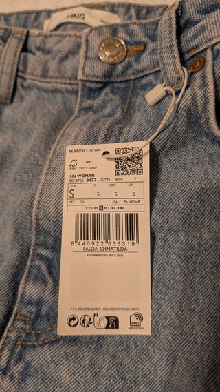 Falda vaquera MANGO (Nueva con etiquetas)