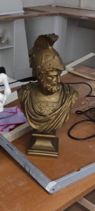 Busto Guerrero Griego Pericles Atenas Bronce