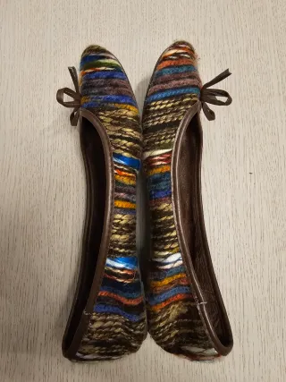 Manoletinas lana T39 multicolor