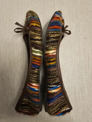 Manoletinas lana T39 multicolor