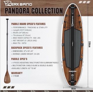 Tabla Paddle Surf Inflable TIGERXBANG Pandora