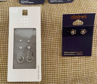 Pendientes plata a estrenar. Precio en descripción
