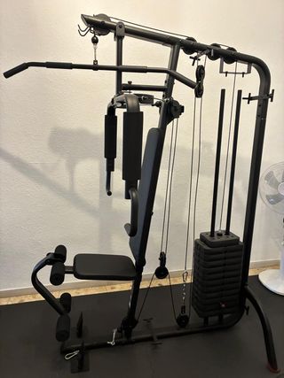 Multiestación musculación compacta con cargas