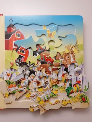 LIBRO DELLA FATTORIA CON 4 PUZZLE