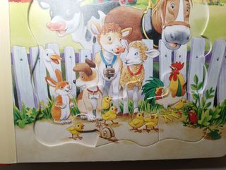 LIBRO DELLA FATTORIA CON 4 PUZZLE