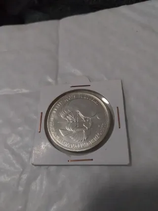 Moneda Portugal 8 euros 2007 plata