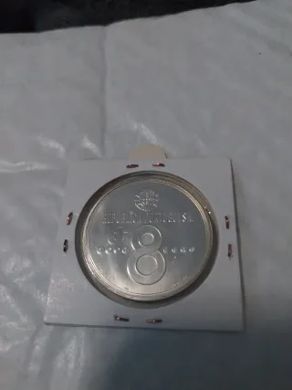 Moneda Portugal 8 euros 2007 plata