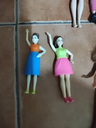 Muñeca Hada Vestido Rosa y Hojas