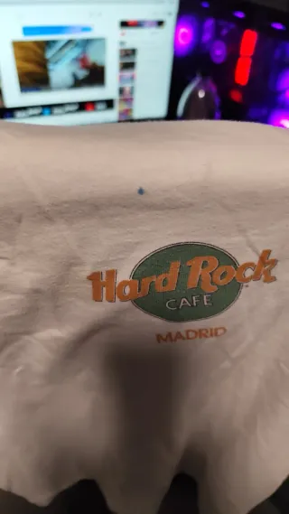 Camiseta Hard Rock Madrid Vintage Blanca