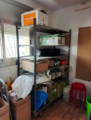 Estantería industrial/comercial con ruedas