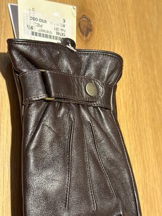 Guantes Intergloves Piel Ovina Marrón Talla 9 1/2