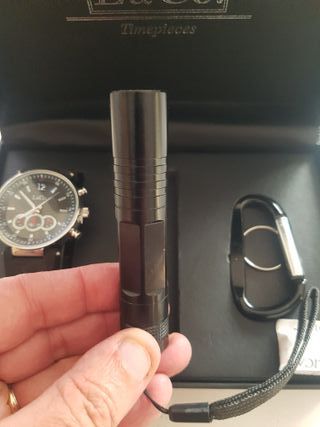 Set Regalo L&Co Orologio Torcia Portachiavi