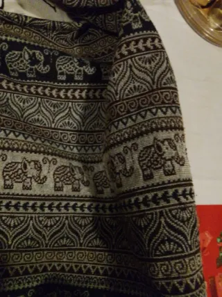 Borsa stile indiano con elefanti
