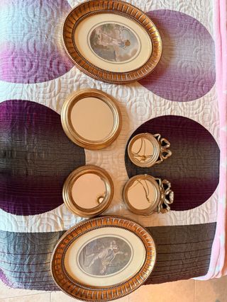 Set 5 Marcos Dorados y Cuadros