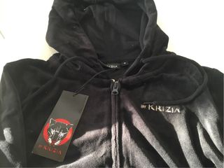 Tuta Krizia nera con stampa tigre