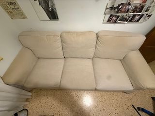 Sofá 3 cuerpos beige Ikea ektorp