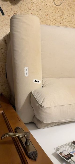 Sofá 3 cuerpos beige Ikea ektorp