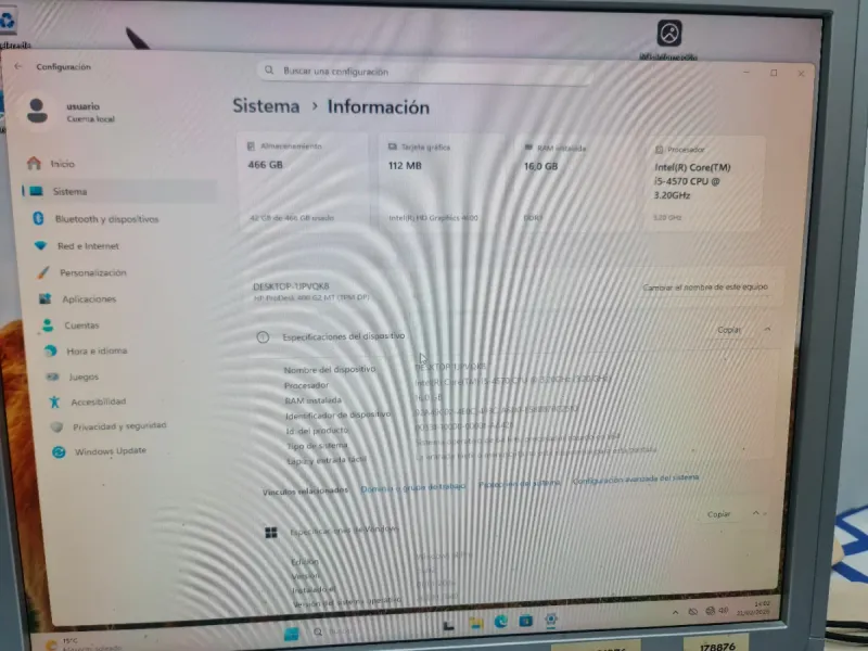 HP Prodesk 400 G2 MT i5 16GB RAM 500GB SSD WD W11 afbeelding 5