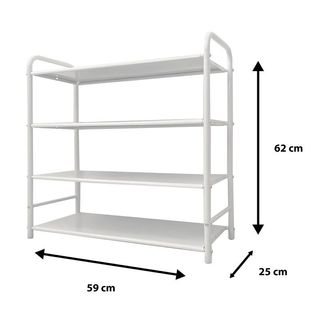 Zapatero Metálico 16 Pares Blanco NUEVO