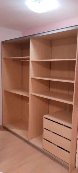 Armario modular madera y metal