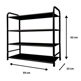 Zapatero Metálico 16 Pares Negro NUEVO